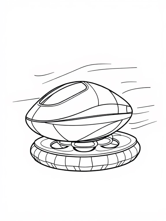 abstract hovercraft coloring page