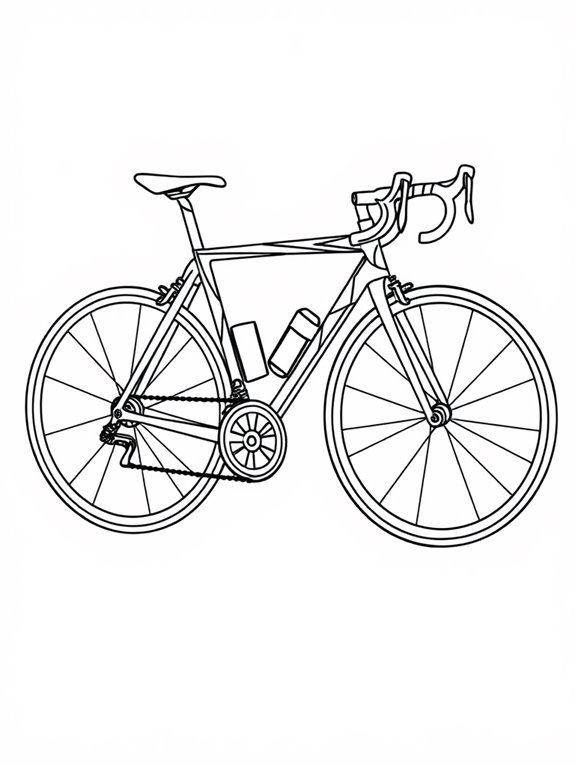 abstract road bike illustration