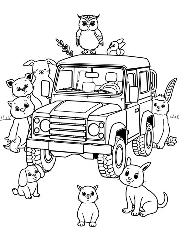 adorable defender with animals