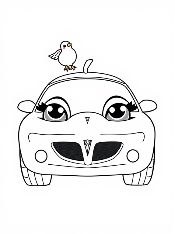 adorable firebird coloring page