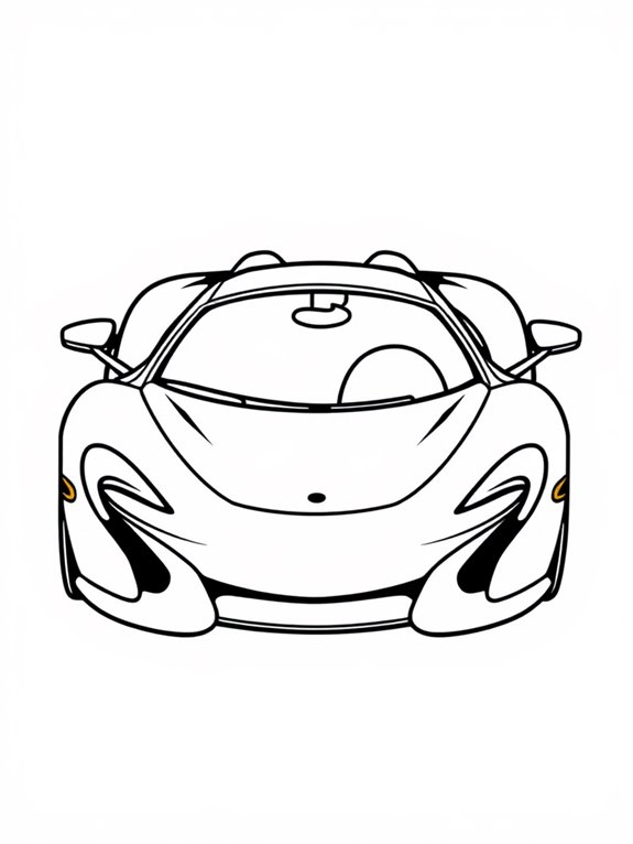 adorable mclaren car illustration