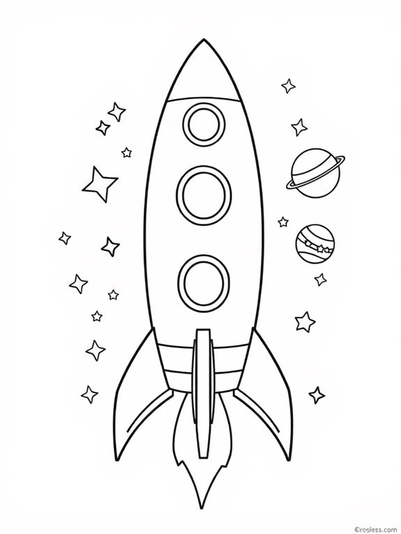 adorable spacex rocket illustration