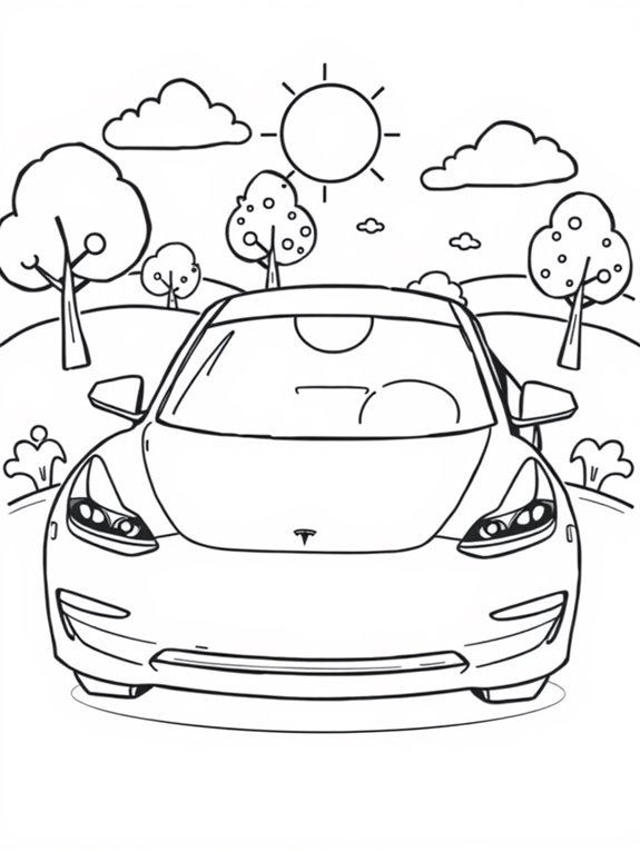 adorable tesla model 3