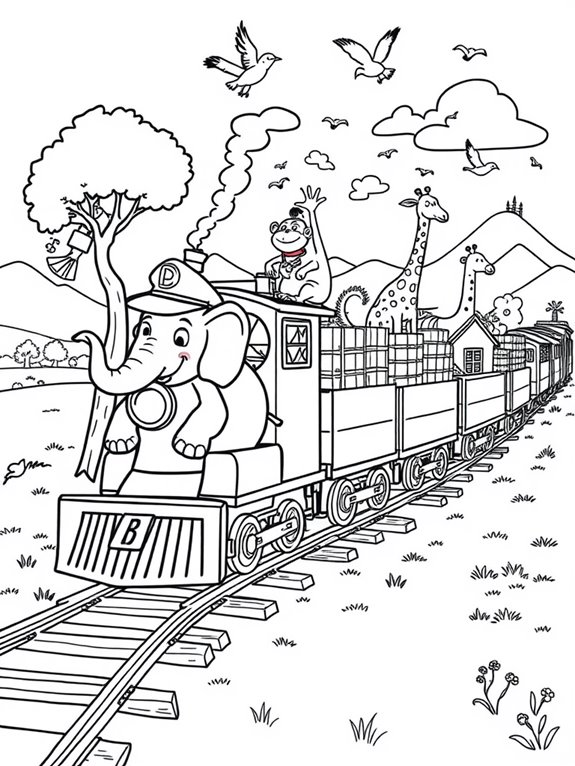 animals on freight train