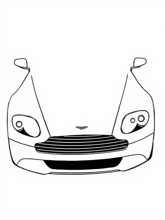 aston martin coloring page