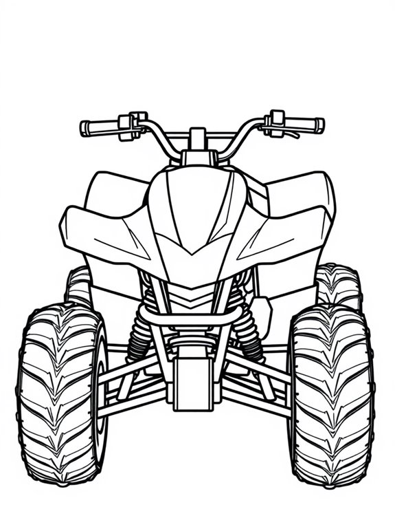 atv coloring page design