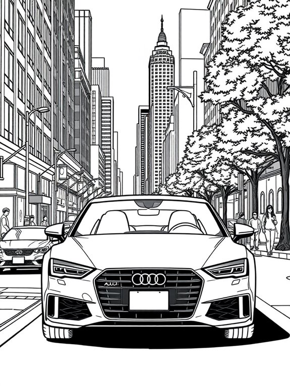 audi car city coloring