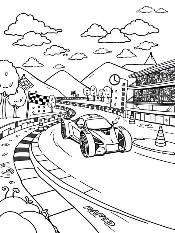 autonomous car race track