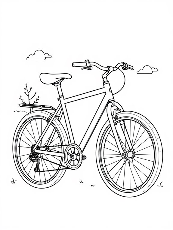 beginner friendly bike coloring