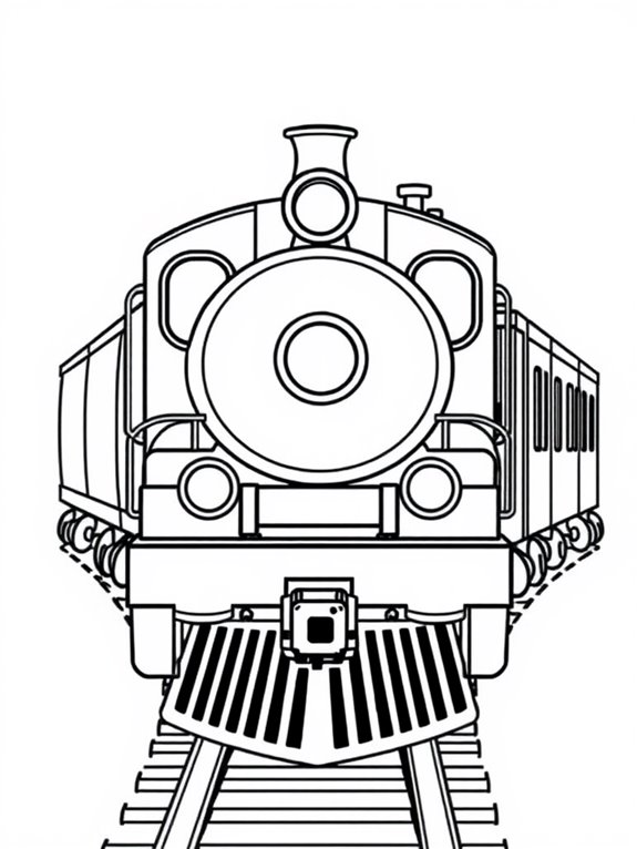 beginner friendly diesel train coloring