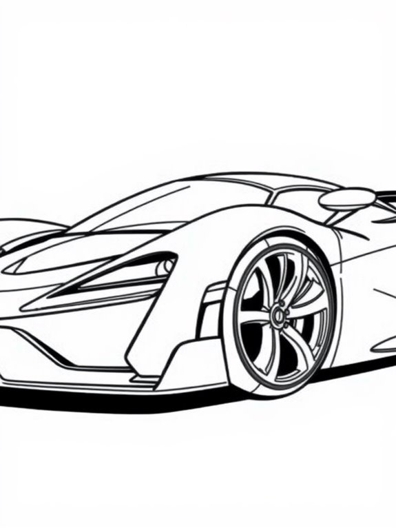 beginner friendly hypercar coloring