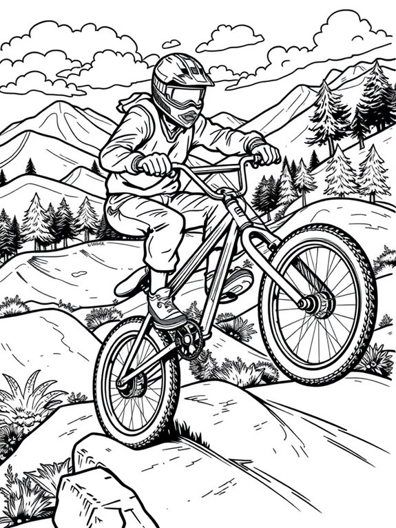 bmx bike coloring adventure