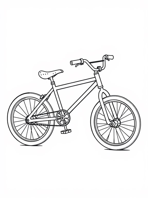 bmx bike coloring page