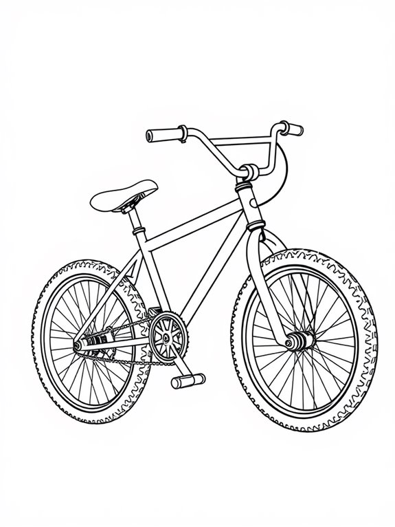 bmx bike coloring page