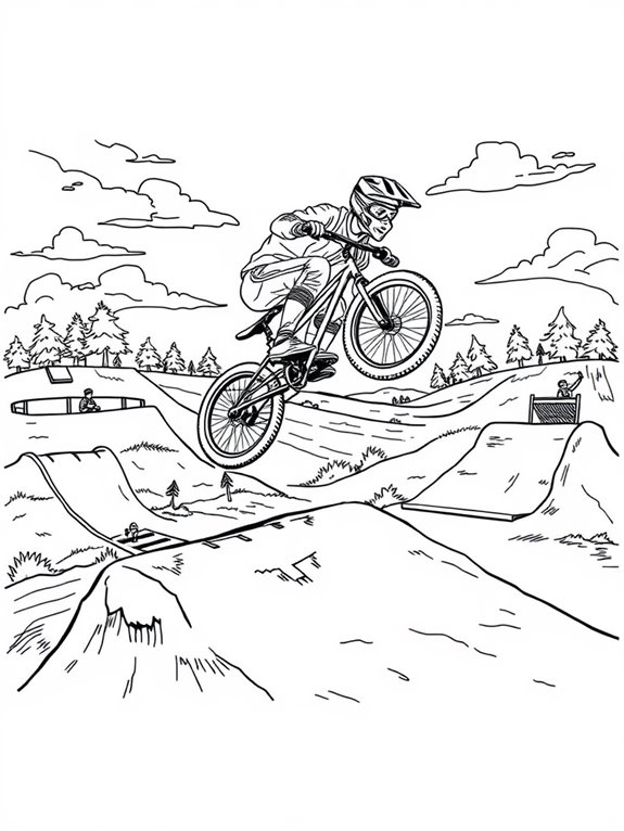 bmx bike coloring page