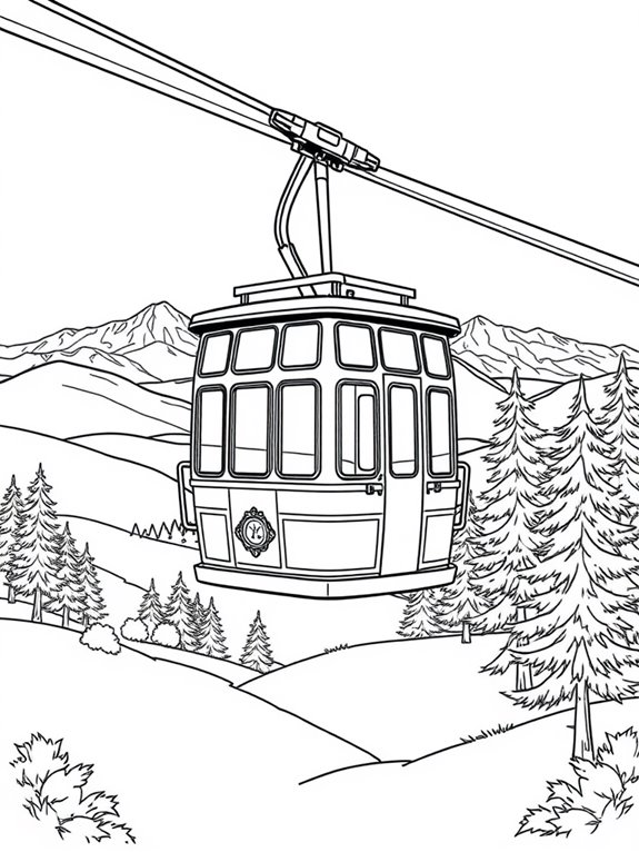 cable car line art