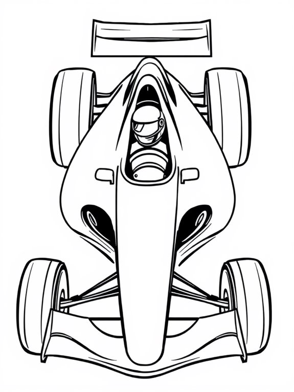 cartoon formula 1 car