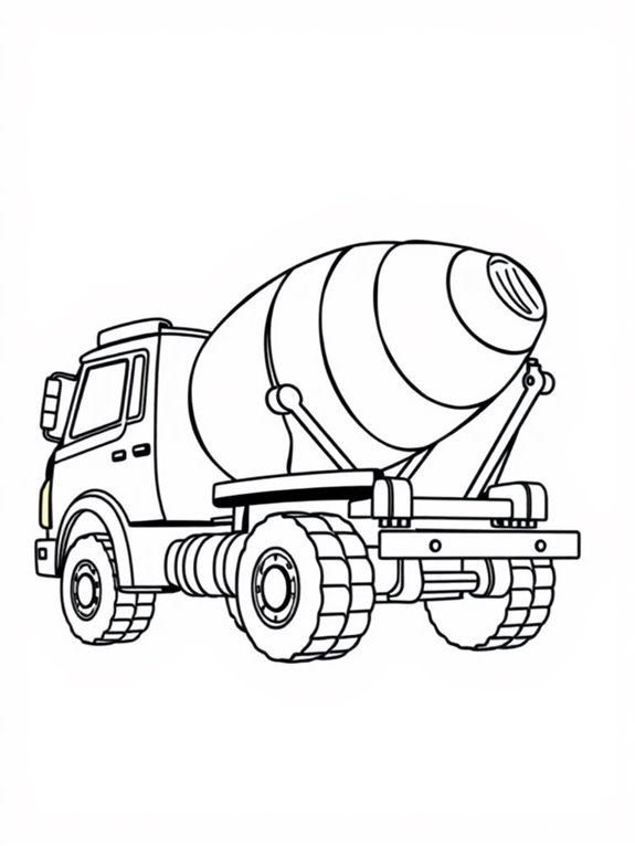 cement mixer truck illustration