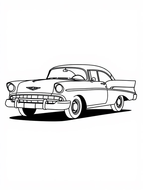 chevrolet bel air coloring page