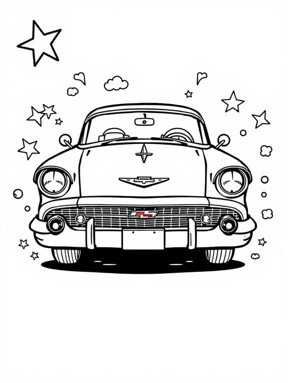 chevrolet bel air doodle page