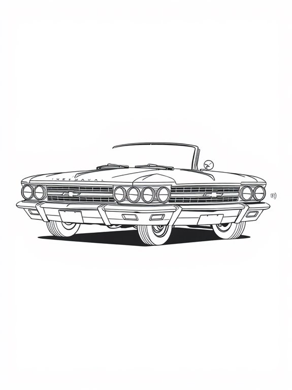 chevrolet impala coloring page