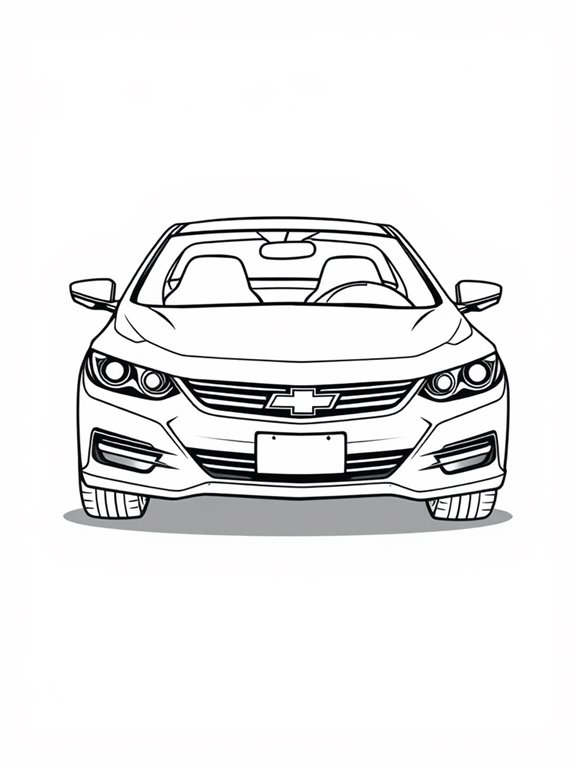 chevrolet impala coloring page