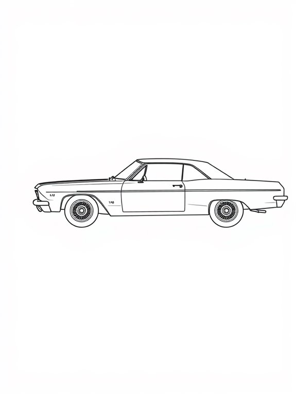 chevrolet impala coloring page