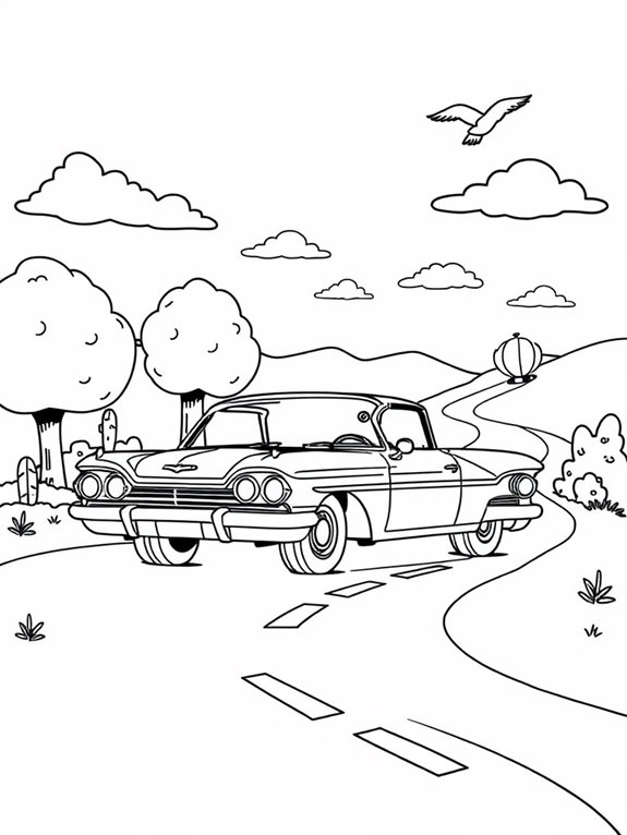 chevrolet impala coloring page