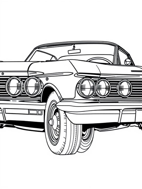 chevrolet impala coloring page