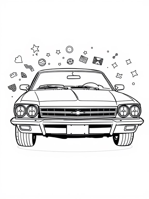 chevrolet impala coloring page