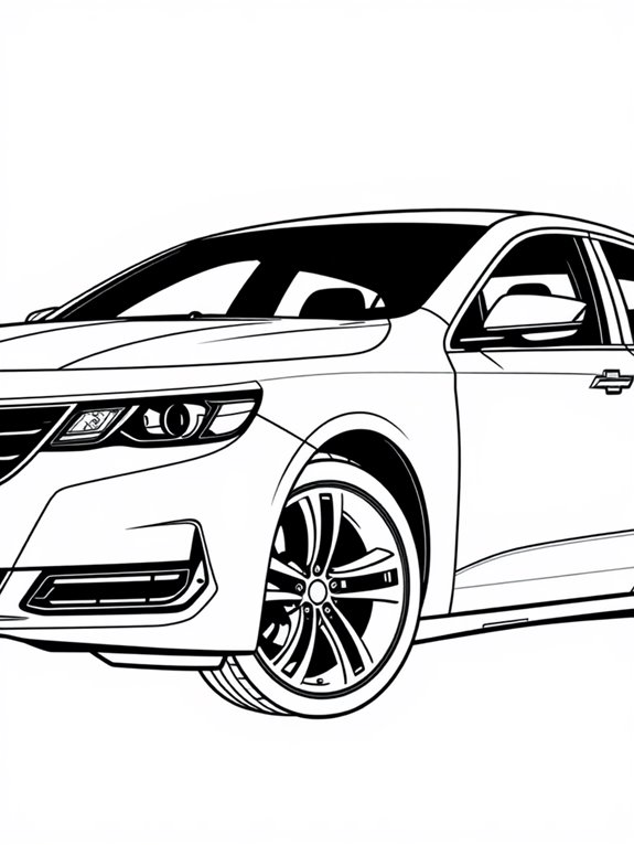 chevrolet impala coloring page