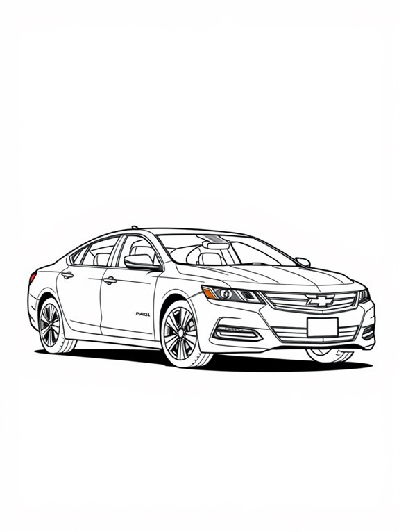 chevrolet impala coloring page