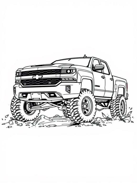 chevrolet silverado off road design