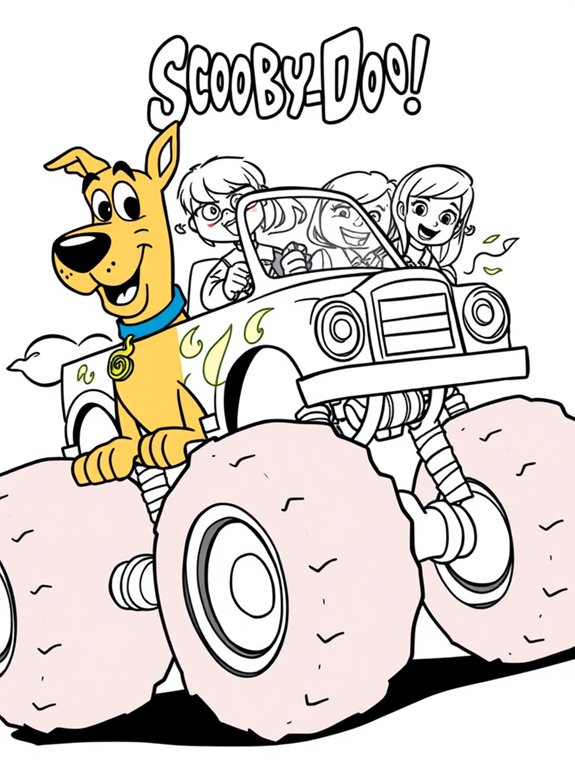 chibi scooby doo monster truck