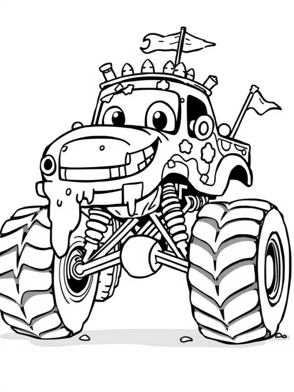 chibi zombie monster truck