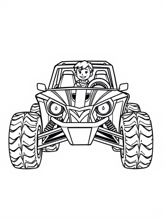 colorful dune buggy illustration