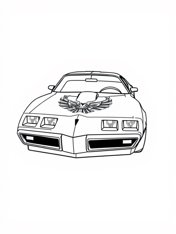 coloring page firebird cartoon