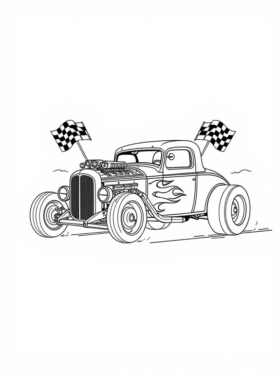 coloring page of cars