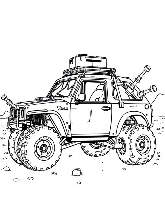 coloring page of vehicles