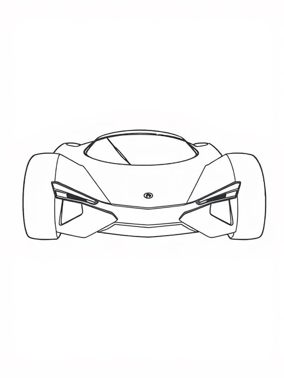 concept car coloring page