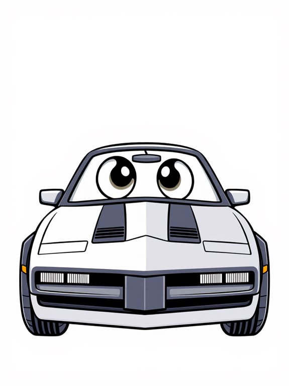 cute cartoon knight rider