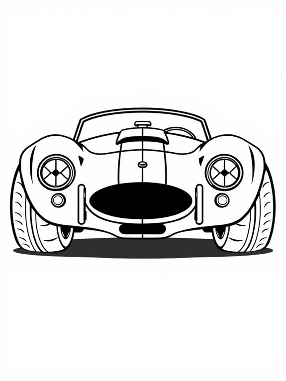 cute cartoon shelby cobra