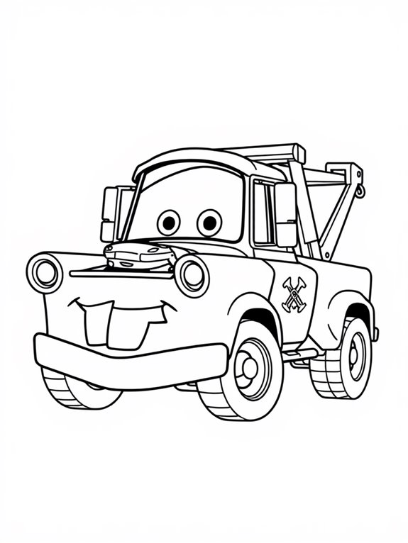 cute cartoon tow mater