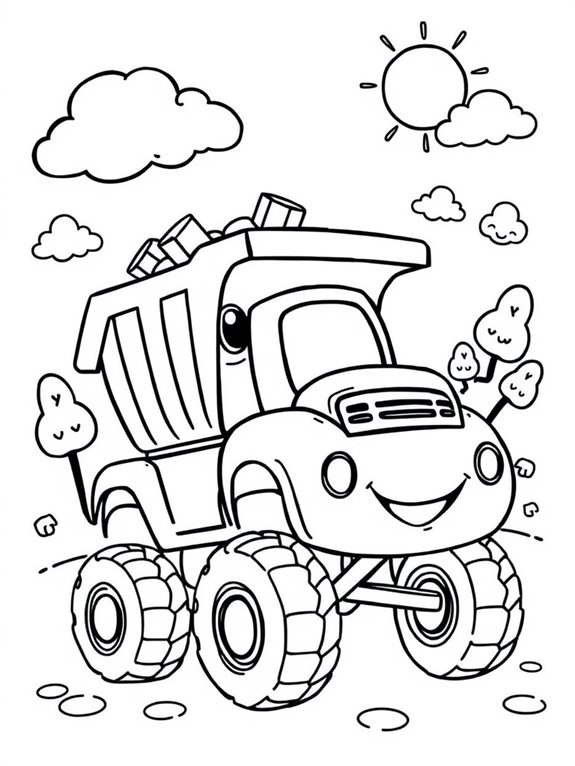 cute dump truck design