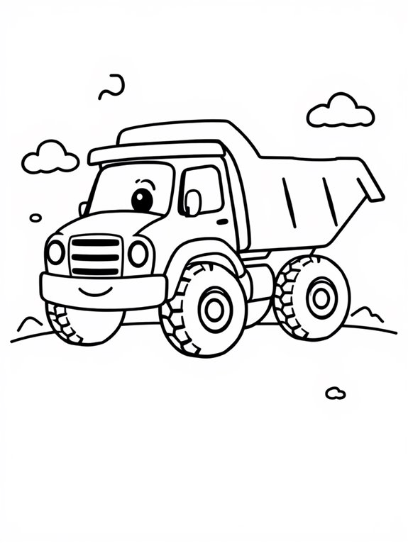 cute dump truck design