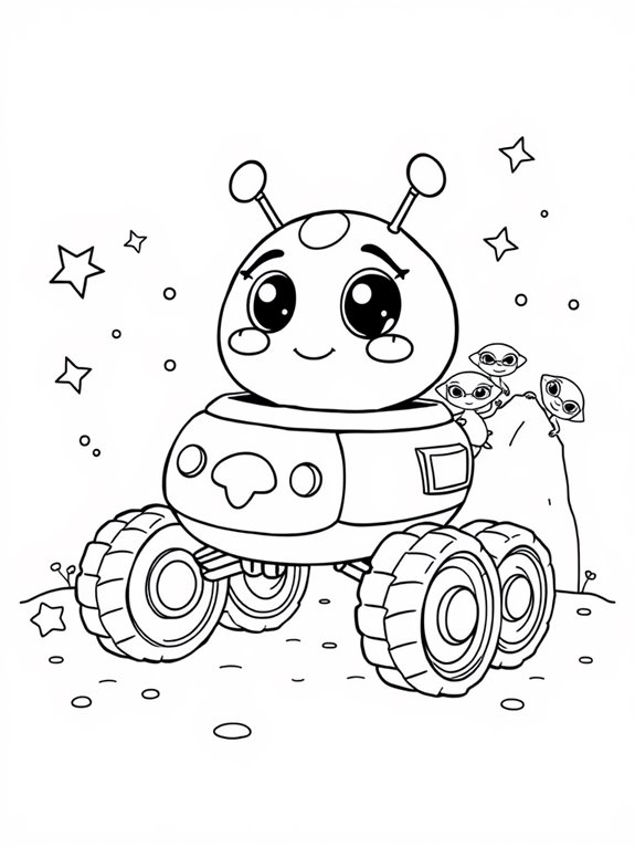 cute moon rover design