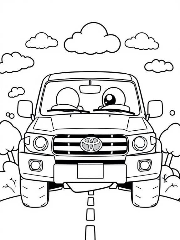 cute toyota land cruiser