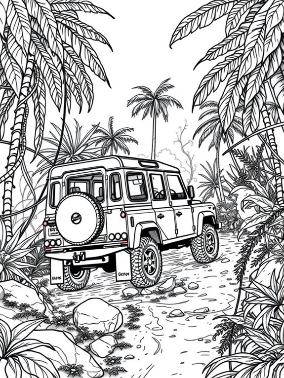 defender amidst lush jungle