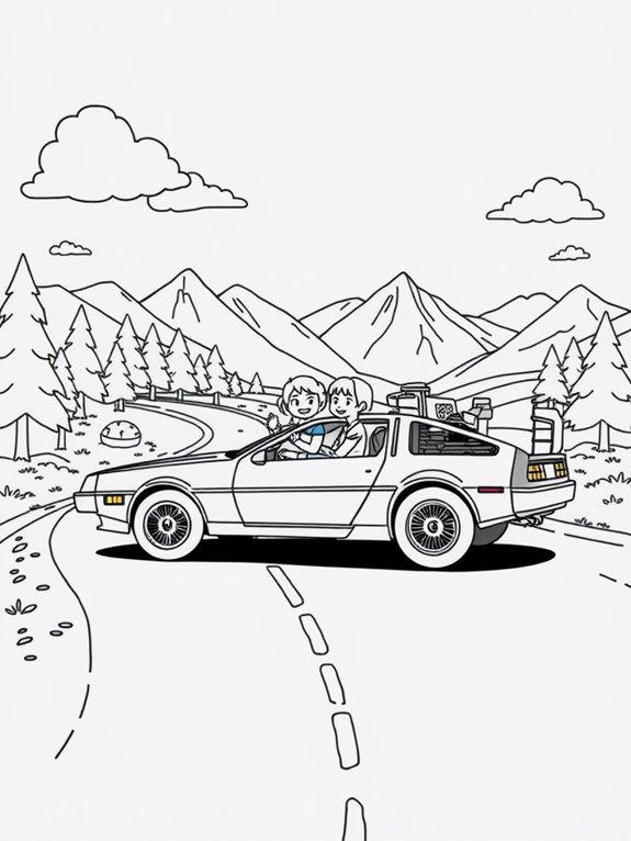 delorean family road adventure