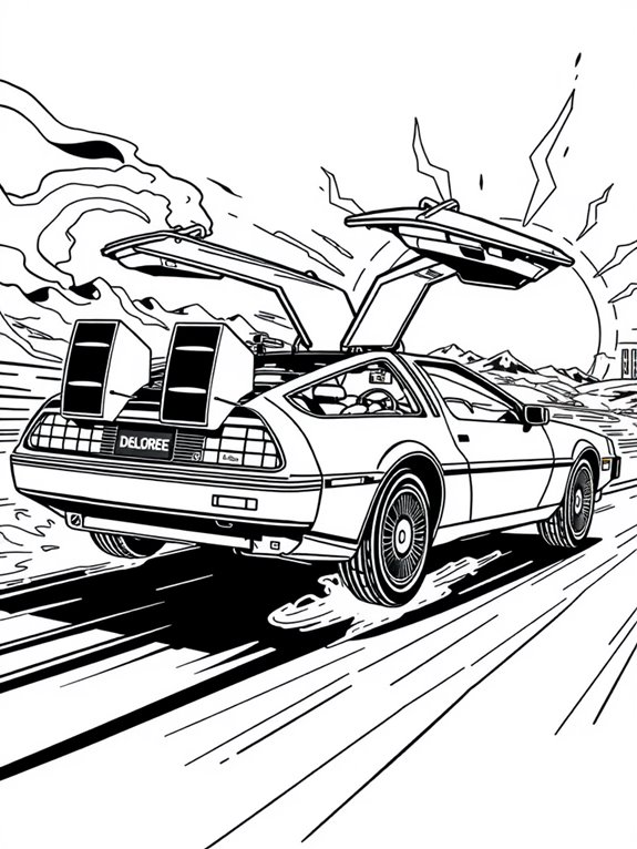 delorean in motion adventure